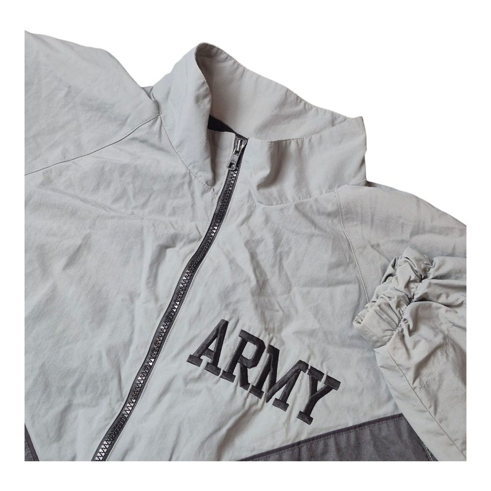 U.S. Army PTU Jacket American Power Source Gray Nylon Zip Up Military Men's M - Picture 1 of 7